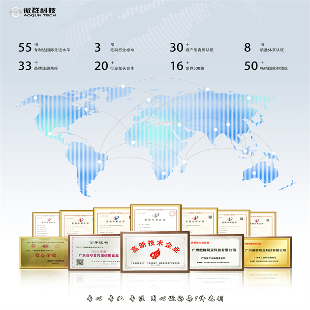 傲群刷業業務遍及圖